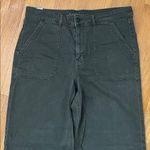 American Eagle  Olive Green Super High Rise Baggy Wide Leg Pants Photo 1