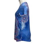 Chico's WEEKENDS by Chico’s Blue Mandala T Shirt Size Small Photo 3