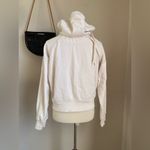 Norma Kamali  Off White Full Zip Long Sleeve Hoodie Jacket, Size XL Photo 2