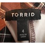 Torrid  Mauve Black Plaid Pull On Luxe Ponte Pencil‎ Skirt Womens Plus Size 4 Photo 2
