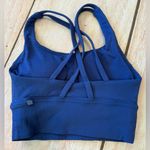 Lululemon  Energy Longline Ribbed Sports Bra B–D Cups Women Size 2 Royal Blue Photo 2