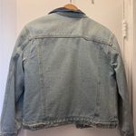 Brandy Melville Sherpa Lined Denim Jacket EUC Photo 3