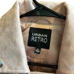 Urban Retro faux leather‎ suede moto jacket coat Tan Size M Photo 3