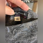 Skirt midi maxi Gray Patterned Brocade Women's Skirt blue grey fringe 12 lined Photo 11