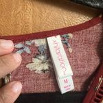 Xhilaration Burgundy Floral Jumpsuit Photo 5