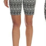 Mario Serrani NWT Womens  Tummy Control 9” Royal Print Bermuda Shorts - Sz 2 Photo 0