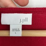 J. Jill light Sweater V Neck 3/4 sleeves pullover tunic red size Large Photo 11