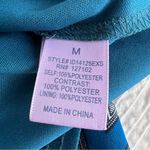 Alya dress blue and gold geometrical flared sleeves M Photo 10