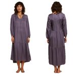 Nation Ltd Purple Wavery Tiered Peasant Dress Big Sur Womens Size Large Bohemian Photo 7