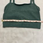 Colsie green ribbed spaghetti strap cropped top woman’s size large Photo 3