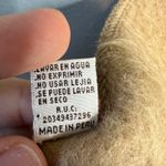 Alpaca Camargo Womens Scarf Tan Fringe Luxury Soft Peruvian Made 68" x 8.5" Photo 4