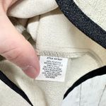 Leslie Fay Vtg  Jacket Women Size 16P Cream Collared Short Sleeve Button Blouse Photo 5