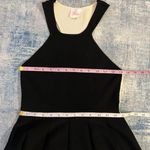 Parker Black Off White Color Block Fit & Flare Cut Out Mini Dress Small Photo 8