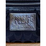 Coach Poppy Signature Monogram Wristlet Clutch Purse Wallet Silver Black Brown Photo 3