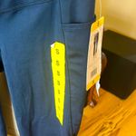 Flare Navy Blue Leggings Crop Comfy Soft Womens Small Pockets Photo 8