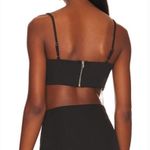 superdown Irina Crystal Fringe Top in Black XS Photo 1