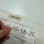 Madewell Jeans Women Size 30 Stovepipe White Denim Slim Leg Button Fly Photo 2