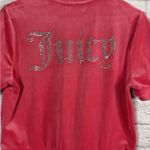 Juicy Couture Womens Pink Velour Zipper Romper Size Medium Photo 4