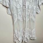 Origami Floral Lace Grey Kimono Long Beach Cardigan One Size Size undefined Photo 1