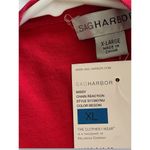 Sag Harbor Cardigan Cotton Blend 2in1 Soft Knit Comfort Pullover Red Size XL NWT Photo 7