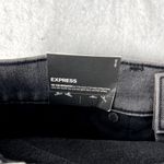 EXPRESS Slim Super High Rise Womens Jeans Size 8 Gray Denim Stretch Embellished Photo 7