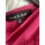 Strut & Bolt Strut‎ & Bolt Pink Ruffle V-Neck Sleeveless Jumpsuit Women's M Jogger Photo 6