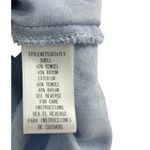 Evereve Allison Joy Chambray Flounce Top Size S Stretch Ruffle Romantic Casual Photo 4