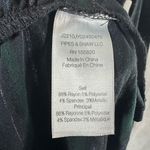 Veronica Beard Daphne Metallic Stripe Ruched Metallic Dress Black Green Small Photo 5