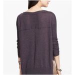 Free People  Lace Road Linen Blend Hi/Low Oversized Pullover Brown S Photo 5