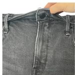 Good American  Bombshell Shorts 10/30 Black High Rise Raw Hem Denim Cutoffs Photo 6