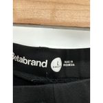 Betabrand Womens Black Straight Leg Cropped Mid Rise Pants Stretch Large Petite Photo 4