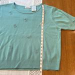 Kathie Lee Collection  Embroidered Short Sleeve Sweater Photo 4