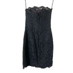 LILLIE RUBIN Vintage Lace Sleeveless Mini Dress‎ Black Sz 4 Photo 1