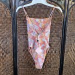 Skatie NWT Floral Print Crisscross Adjustable Straps Swimsuit Size S Photo 4
