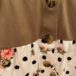 DOUBL JU Long Sleeve, Size XL, Super Soft Top, Button up Front Tan Photo 10