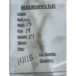 Falls Creek  Womens Chambray Crop Pants Size 8 NWT Cotton Belted Paperbag Photo 4