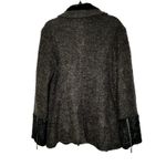 The Montana Clothing asymmetrical Zip jacket, Boiled Wool, XL Black Grey Gray Photo 2