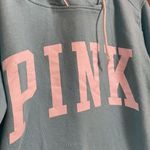 PINK - Victoria's Secret  light blue pullover hoodie sweater, white logo, XS Photo 1