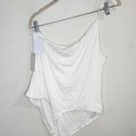 Good American NWT Good Touch White Women 3XL One Shoulder One Piece Bodysuit Photo 8