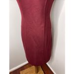 MM.LaFleur  The Giovanna Dress in Textured Ponte Pinot Red Sz 4 Photo 6