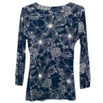 Susan Lawrence Vtg 90s Top Large Celestial Whimsigoth Dark Floral Phoebe Slinky Twist Babydoll Photo 1