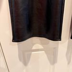 Vince Camuto Faux Leather Metallic Flared Leg Pull On Pants Black Size Large Photo 3