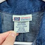 Faded Glory Vintage  women's blue denim collared button sleeveless dress cotton S Photo 2