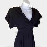 Vintage Yes Fashion Wrap Top Jumpsuit Black Photo 1