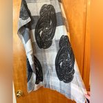 Talbots  Paisley Scarf Abstract Blocks All-Over Print 100% Cotton Office Travel Photo 1