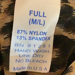 Zuliana Size M/L Animal Print Sheer Pants. Made in USA. New With Tags Brown Photo 2