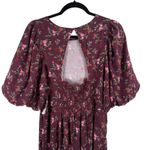 Old Navy  Puff Sleeve Purple Floral Maxi Shift Dress Boho NEW Womens Plus 2x Photo 5