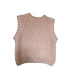 H&M Blush Pink Chunky Knit Sleeveless Sweater Vest Size Small Excellent Photo 1