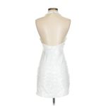 Show Me Your Mumu Samba Mini Dress in White Liquid Sequins XS Photo 4