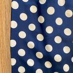 Vintage 1950s Blue Polka Dot Bow Midi Pin Photo 13